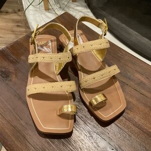SARTO By Franco Sarto Gold Sandals